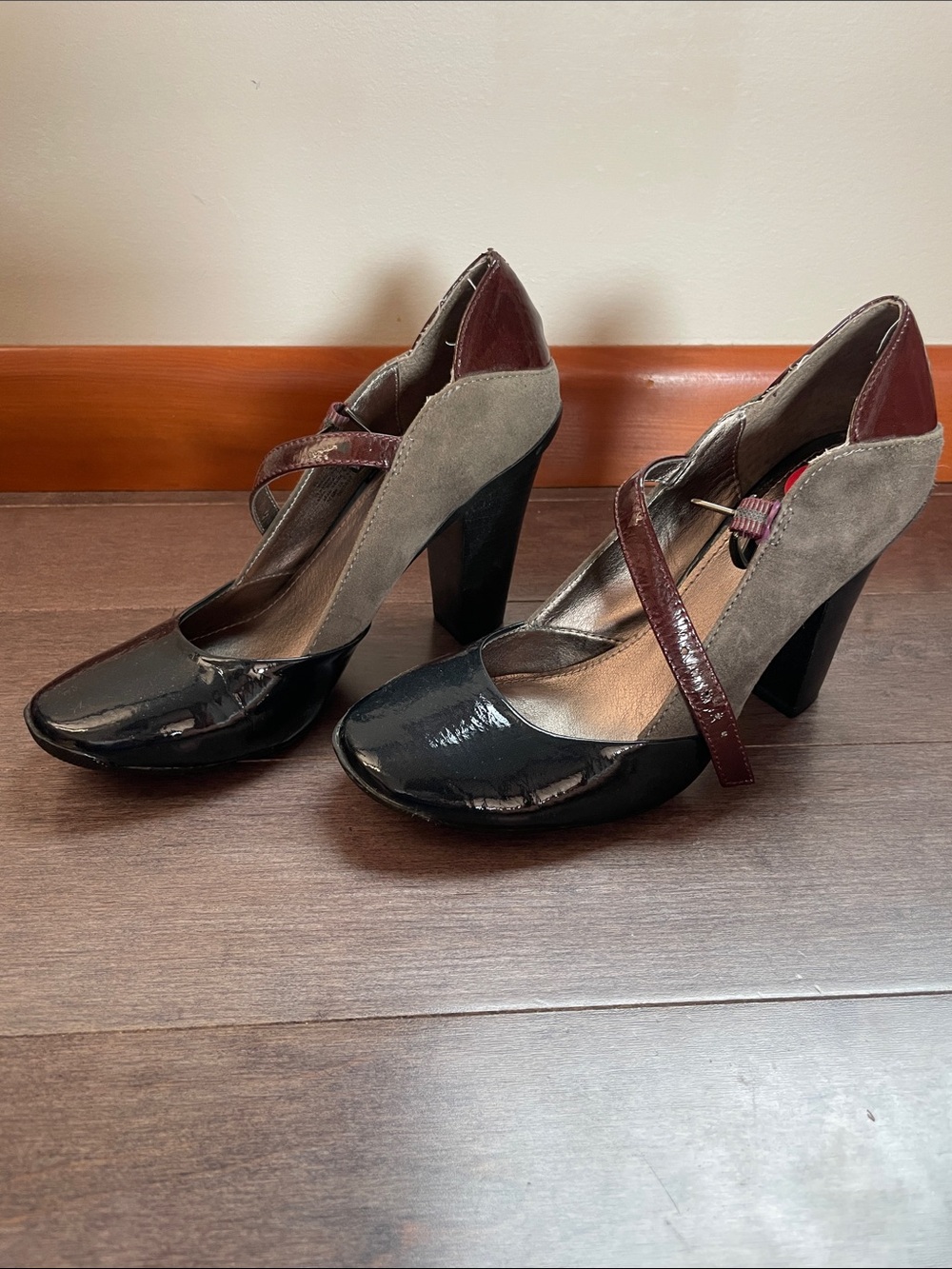 Women’s Multi-Color Block Mary Jane Heels